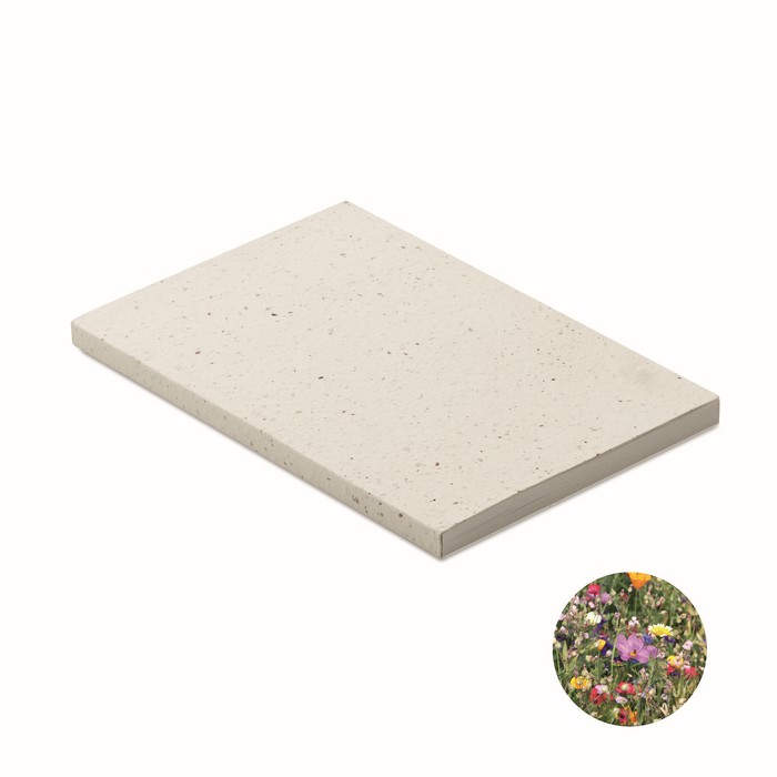 DIN A5 Notizbuch Samenpapier