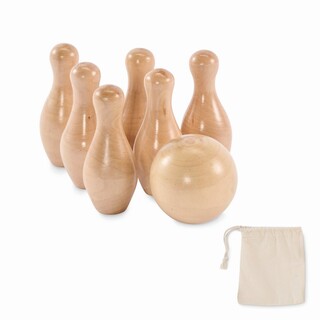 Mini-Bowling-Set Kiefernholz
