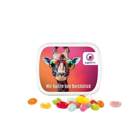 Klappdose, weiß, American Style Jelly Beans