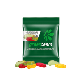Minitüte,10 g, kompostierbare Folie transparent, Trolli Fruchtgummi Autos