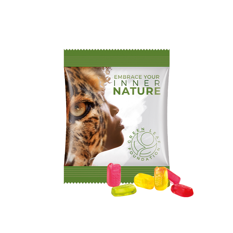 Minitüte,15 g, Folie weiß, Trolli Fruchtgummi Handy