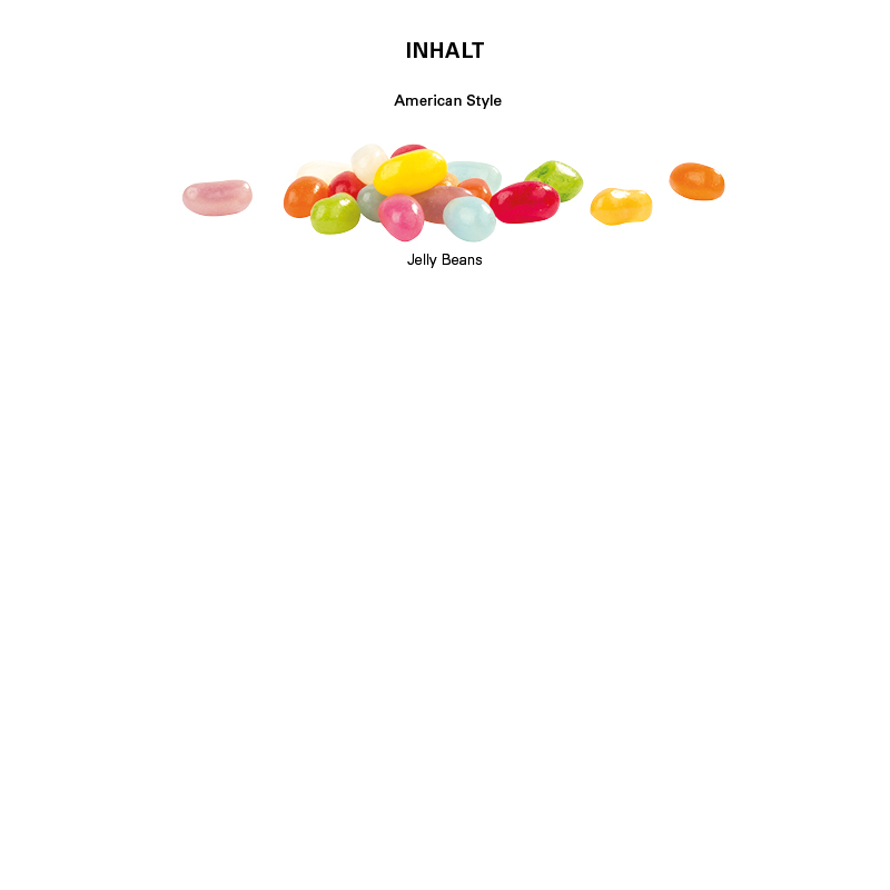 Minitüte, 10 g, Folie transparent, Jelly Beans