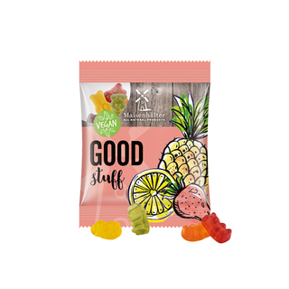 Minitüte,12 g, Folie transparent, Trolli Vegane Gummibärchen, 14% Fruchtsaft