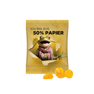 Minitüte, 15 g, Papierfolie weiß, Trolli Vitamin Fruchtgummi