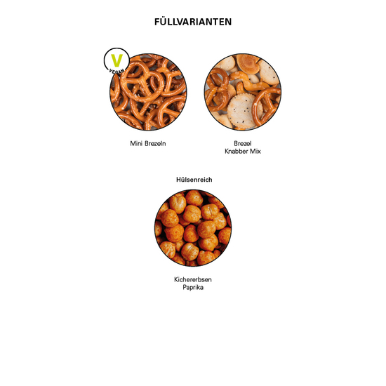 Snack Miditüte, Mini Brezeln, kompostierbare Folie