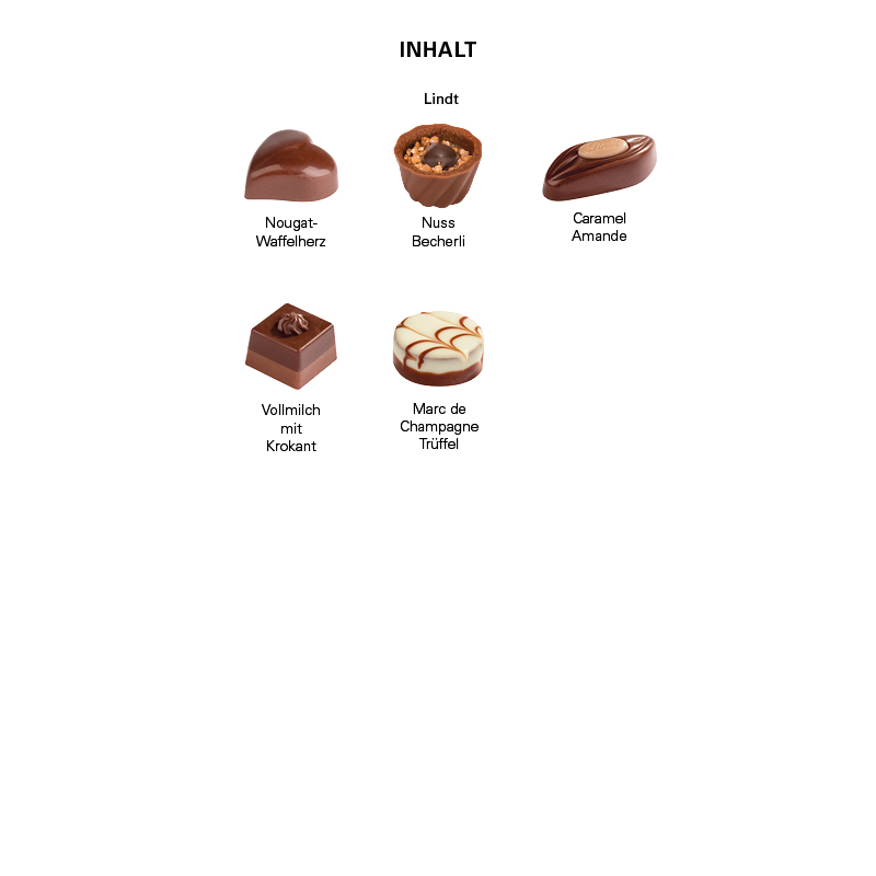 Lindt Präsent im Werbeschuber "Tannenbaum", Lindt Mini Pralinés