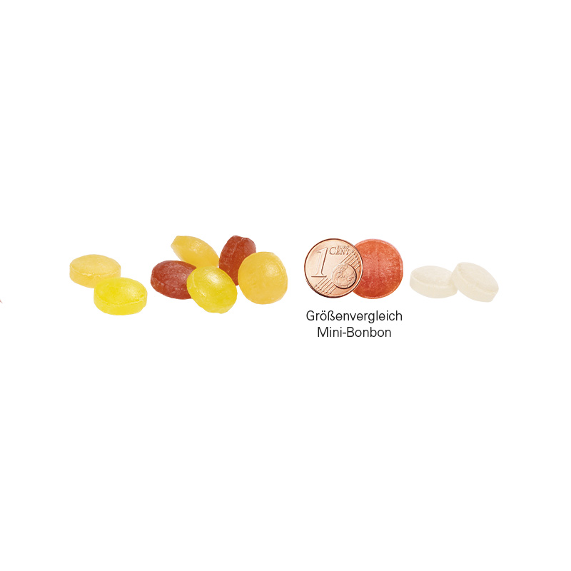 Dose Quadratisch, Mini Bonbons Fruchtmix