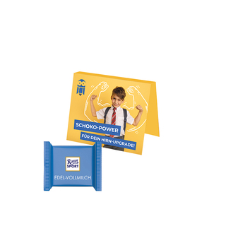 Werbekarte Midi, Ritter SPORT mini Edelvollmilch