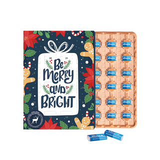 Marken Wand Adventskalender ECO, share Schokotäfelchen in Pergaminpapier