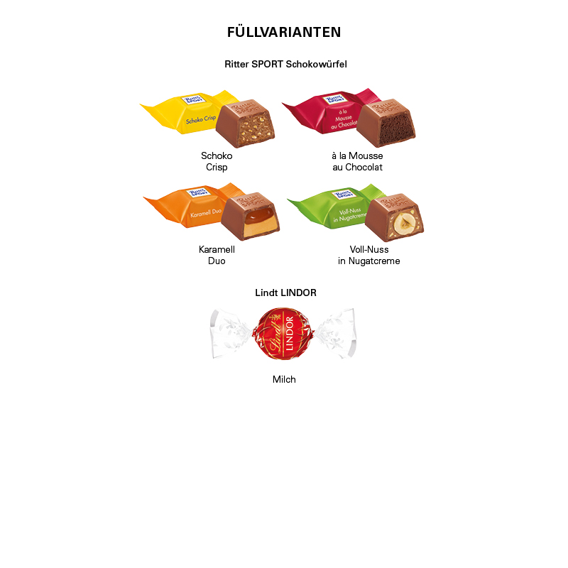 Adventskalender Eco XL, Papierblister, Lindt LINDOR Milchkugeln