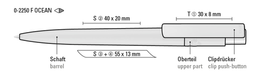 RECYCLED PET PEN PRO F ocean