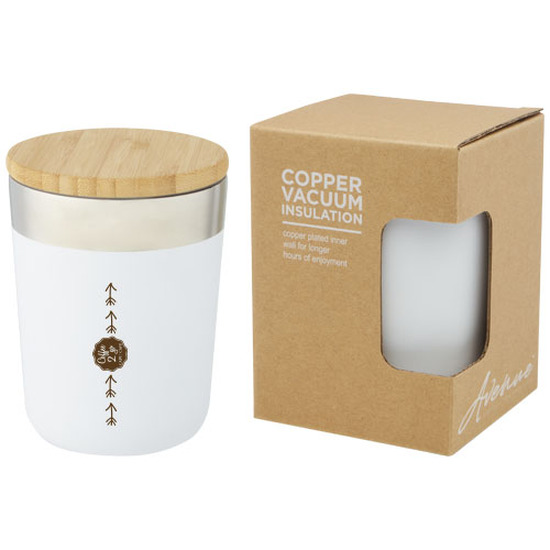 Lagan 330 ml Kupfer-Vakuum Isolierbecher mit Bambusdeckel