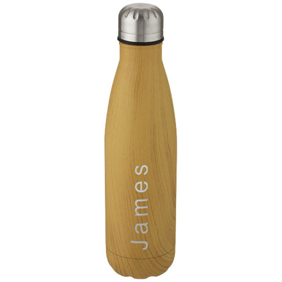Cove 500 ml Kupfer-Vakuum Isolierflasche in Holzoptik
