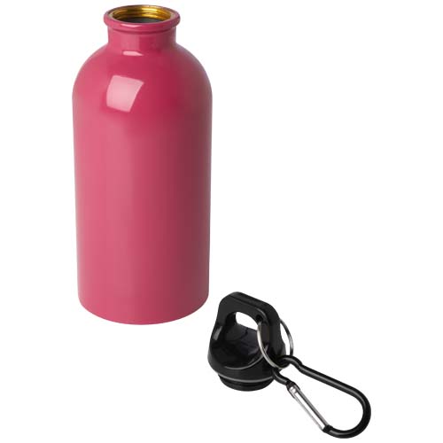 Oregon 400 ml RCS-zertifizierte, einwandige Trinkflasche aus Edelstahl mit Karabinerhaken
