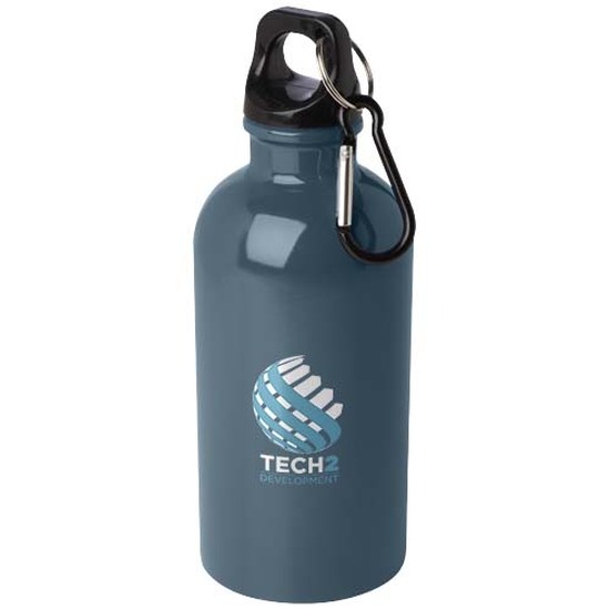Oregon 400 ml RCS-zertifizierte, einwandige Trinkflasche aus Edelstahl mit Karabinerhaken