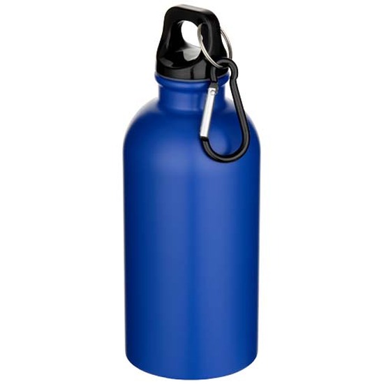Oregon 400 ml matte RCS-zertifizierte einwandige Trinkflasche aus recyceltem Edelstahl mit Karabinerhaken