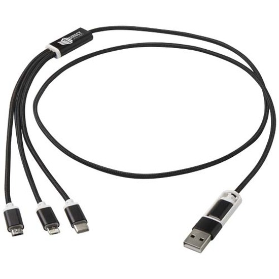 Versatile 5-in-1 Ladekabel aus recyceltem Aluminium