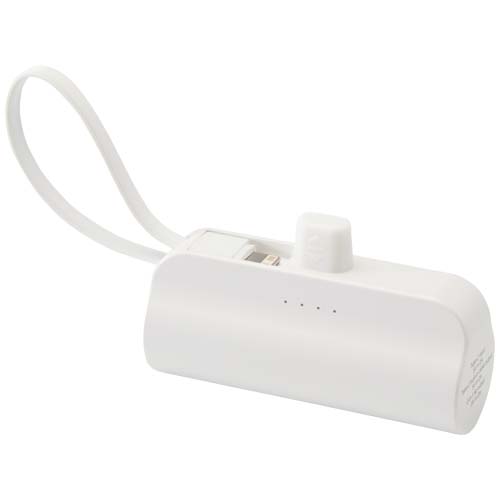 Alnair 10 W 5000 mAh Typ C Powerbank aus recyceltem Kunststoff mit integriertem Klappständer und 2 in 1 Kabel