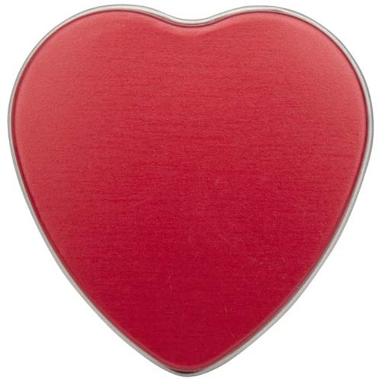 Blissful Herzförmige Zinnkerze mit Vanille Duft