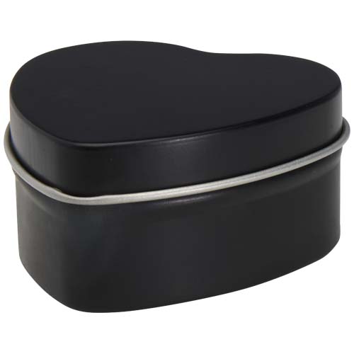 Blissful Herzförmige Zinnkerze mit Vanille Duft