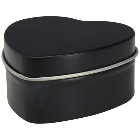 Blissful Herzförmige Zinnkerze mit Vanille Duft