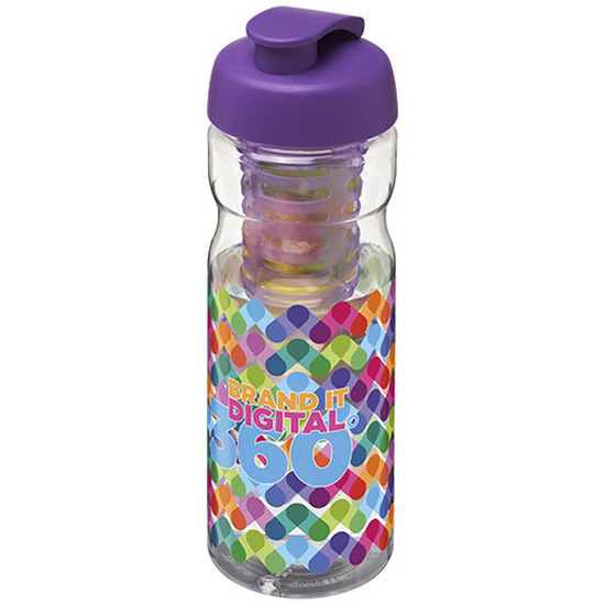 H2O Active® Base 650 ml Sportflasche mit Klappdeckel und Infusor