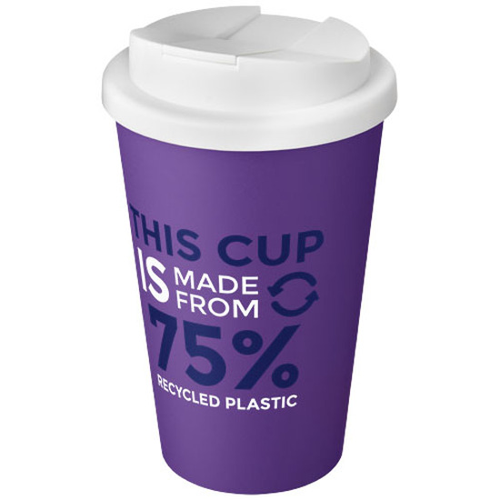 Americano® Eco 350 ml recycelter Becher mit auslaufsicherem Deckel
