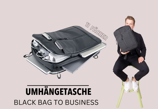 TROIKA Umhängetasche TROIKA BLACK BAG TO BUSINESS