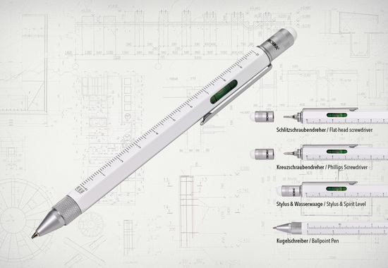 TROIKA Multitasking-Kugelschreiber CONSTRUCTION