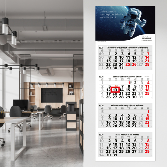 4-Monatskalender Forum Light 4 Bestseller (Mehrblock)