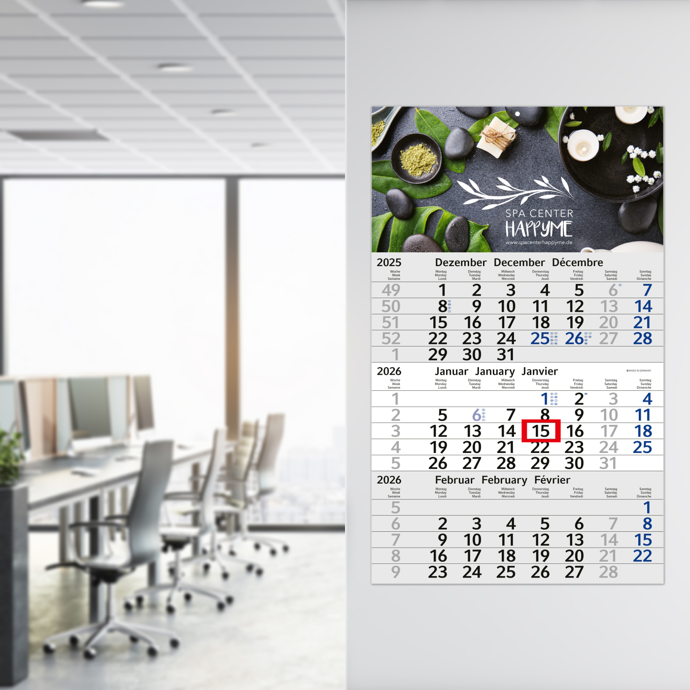 3-Monatskalender Budget 3 Bestseller (Einblatt)