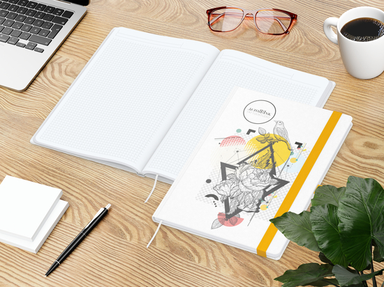 Notizbuch Match-Book White A4 Natura Bestseller