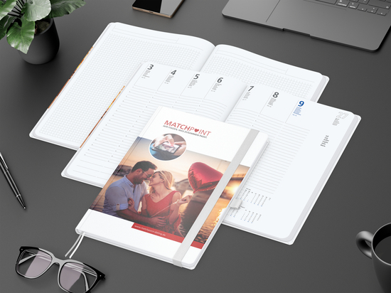 Wochenplaner Match-Hybrid White A4 Cover-Star Bestseller