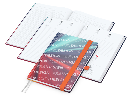 Wochenplaner Match-Hybrid White A5 Cover-Star Bestseller