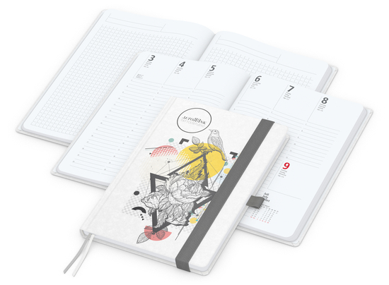 Wochenplaner Match-Hybrid White A5 Natura Bestseller