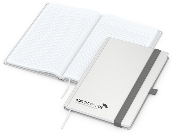 Notizbuch Vision-Book White A5 Bestseller inkl. Prägung