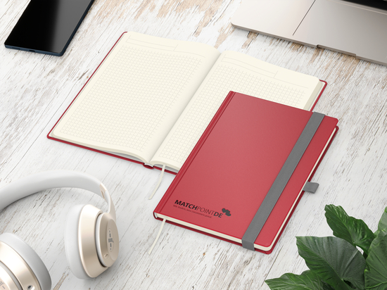 Notizbuch Vision-Book Creme A5 Bestseller inkl. Prägung