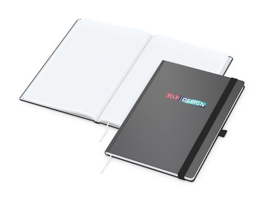 Notizbuch Vision-Book White A4 Bestseller inkl. Siebdruck-Digital