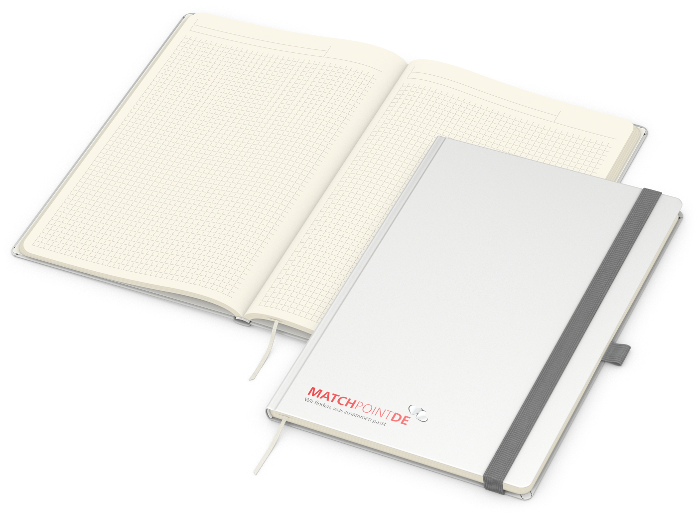 Notizbuch Vision-Book Creme A4 Bestseller inkl. Siebdruck-Digital