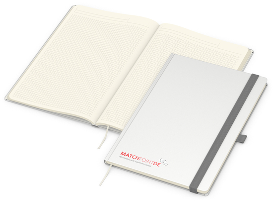 Notizbuch Vision-Book Creme A4 Bestseller inkl. Siebdruck-Digital