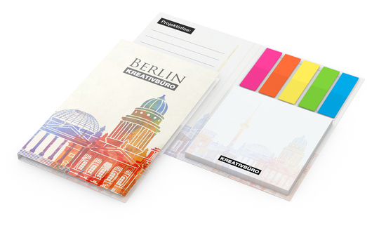 Haftnotiz-Set Berlin Naturkarton mit Filmmarker