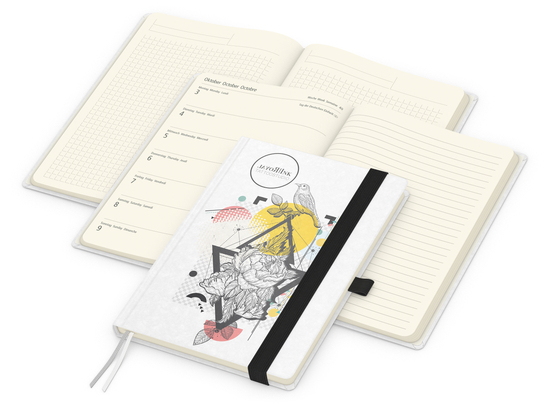 Wochenplaner Match-Hybrid Creme A5 Natura Bestseller