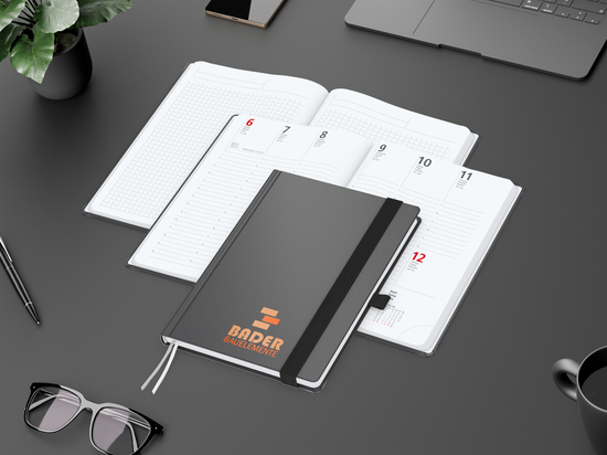 Wochenplaner Vision-Hybrid White Bestseller inkl. Siebdruck-Digital