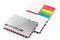 Haftnotiz-Set Budapest Bookcover White Bestseller, gloss-individuell, Farbschnitt rot