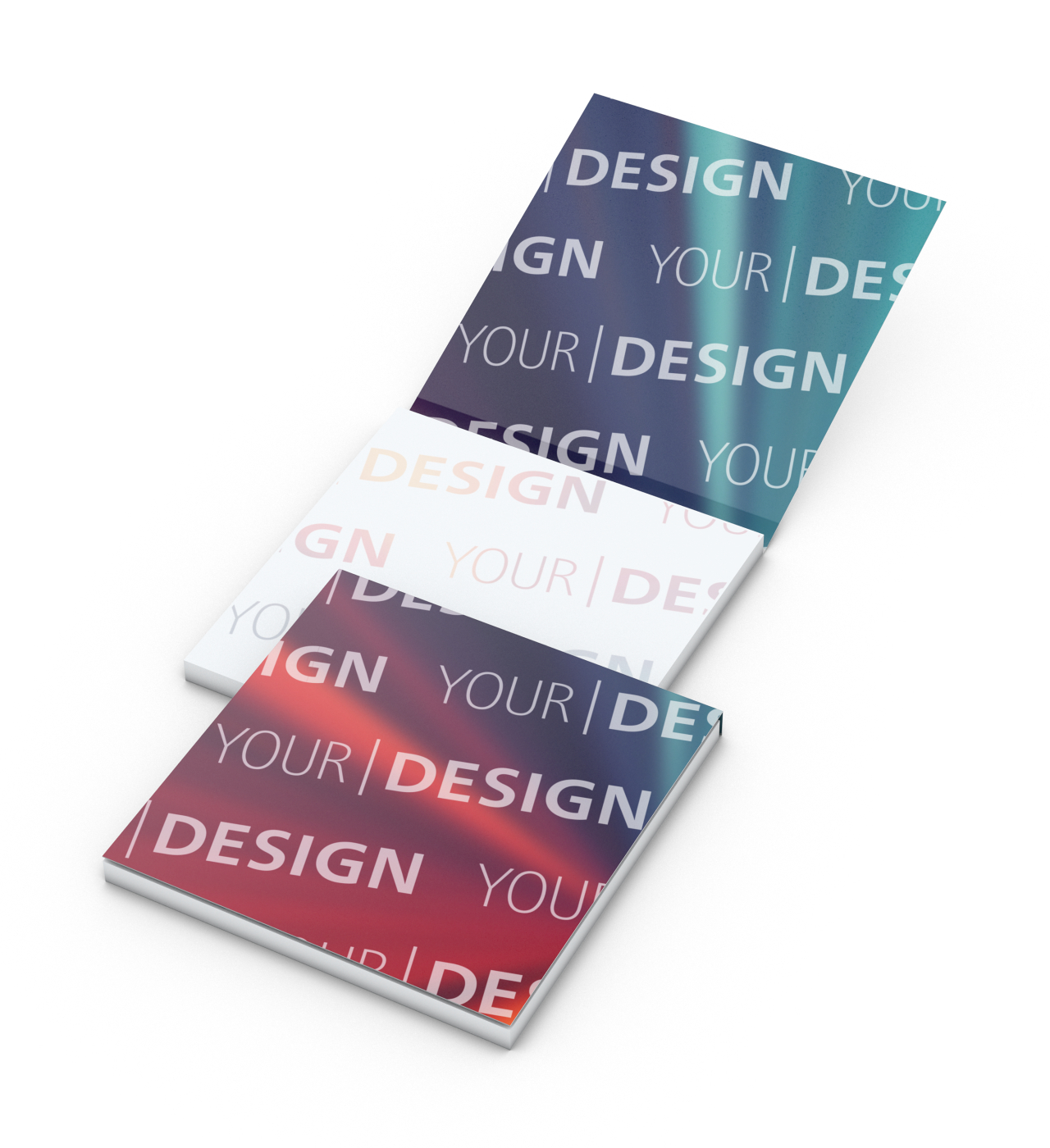 Haftnotiz Cover Karton Individuell 72 × 72 Bestseller, matt-individuell