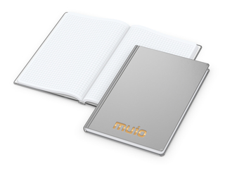 Notizbuch Easy-Book Basic Bestseller, A5, silber inkl. Goldprägung