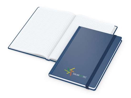 Notizbuch Easy-Book Comfort Bestseller, A5, dunkelblau inkl. Siebdruck-Digital