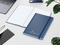 Notizbuch Easy-Book Comfort Bestseller, A5, dunkelblau inkl. Siebdruck-Digital