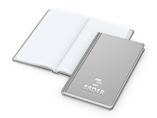 Notizbuch Easy-Book Basic Bestseller, Pocket, silber inkl. Silberprägung
