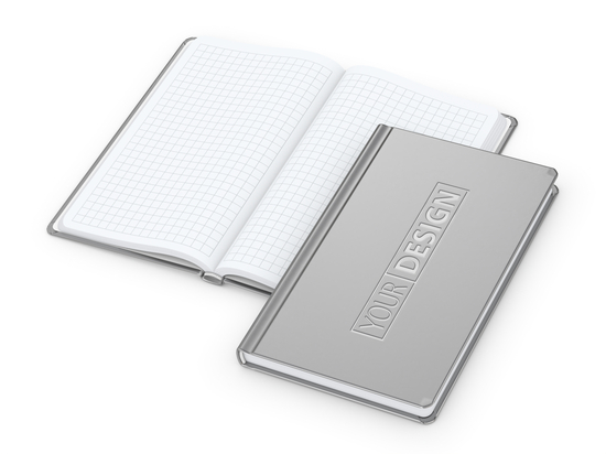 Notizbuch Easy-Book Basic Bestseller, Pocket, silber inkl. Silberprägung